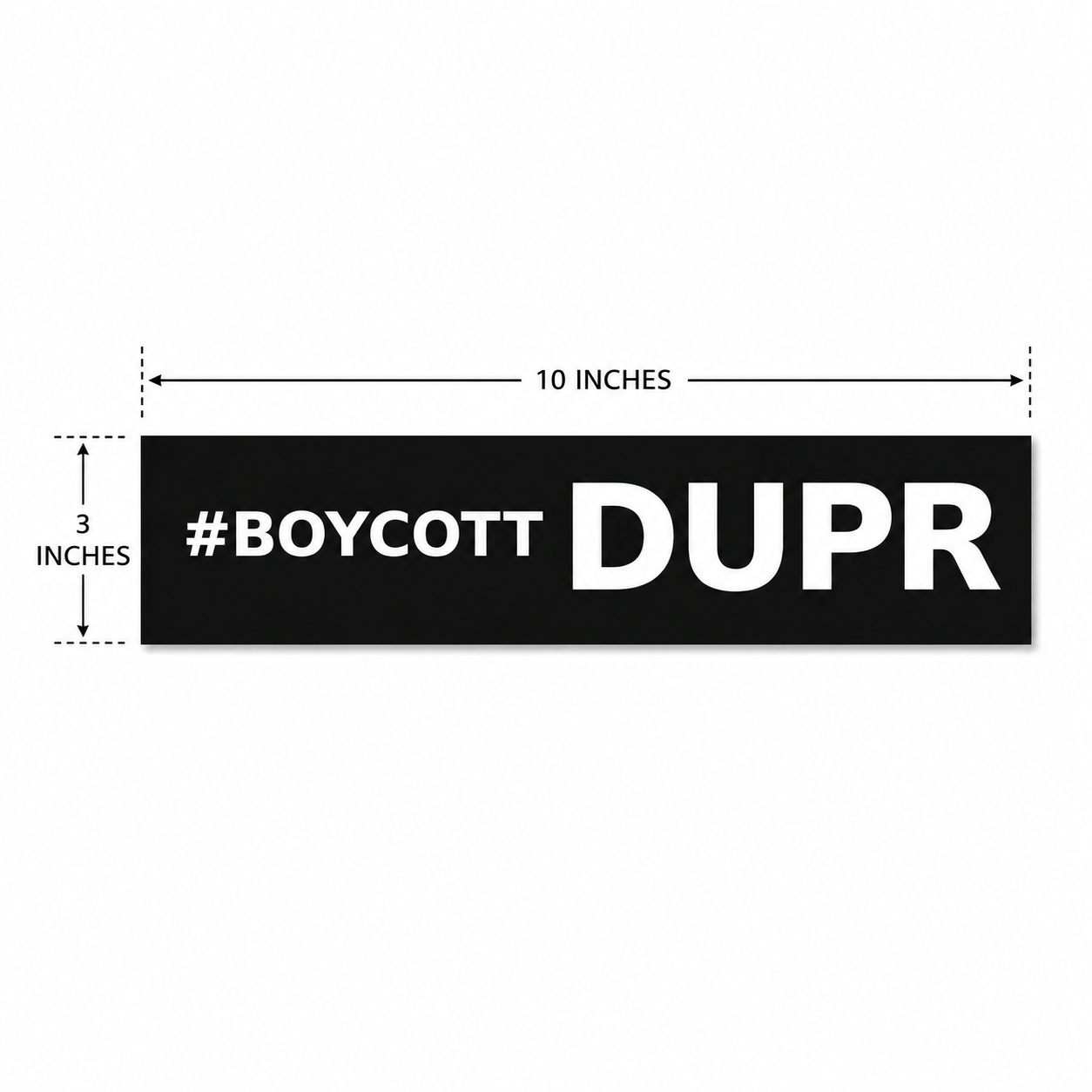 #Boycott DUPR | Car magnet