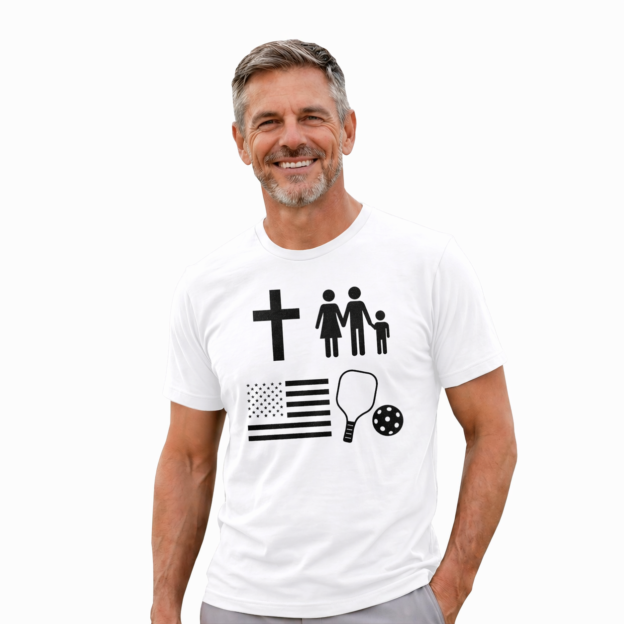 God, Family, Country, Pickleball | T-Shirt
