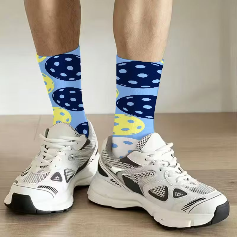 Blue Sporty Pickleball Socks