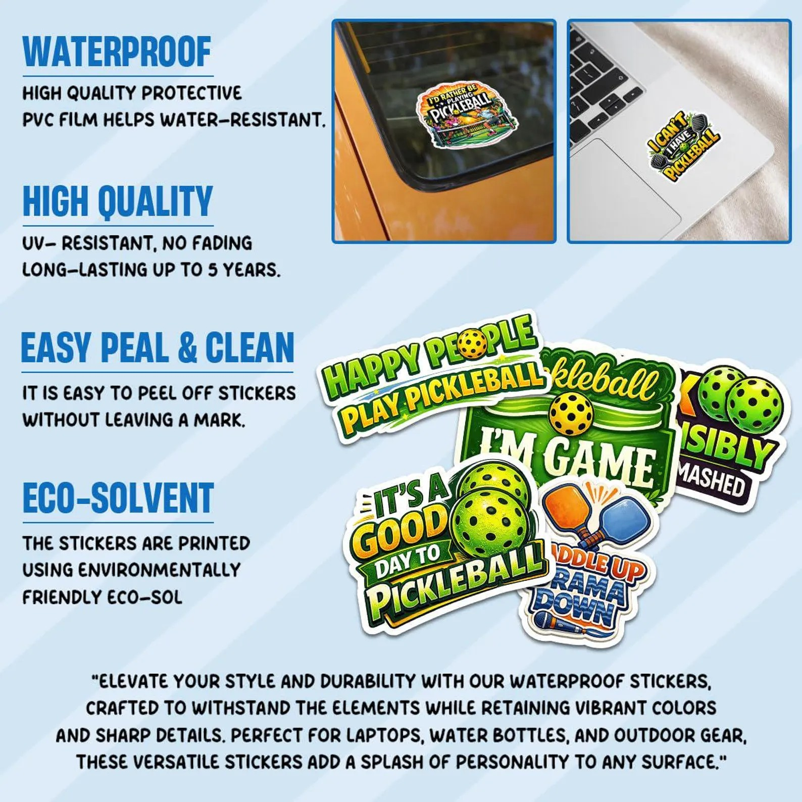 Pickleball sticker collection product image