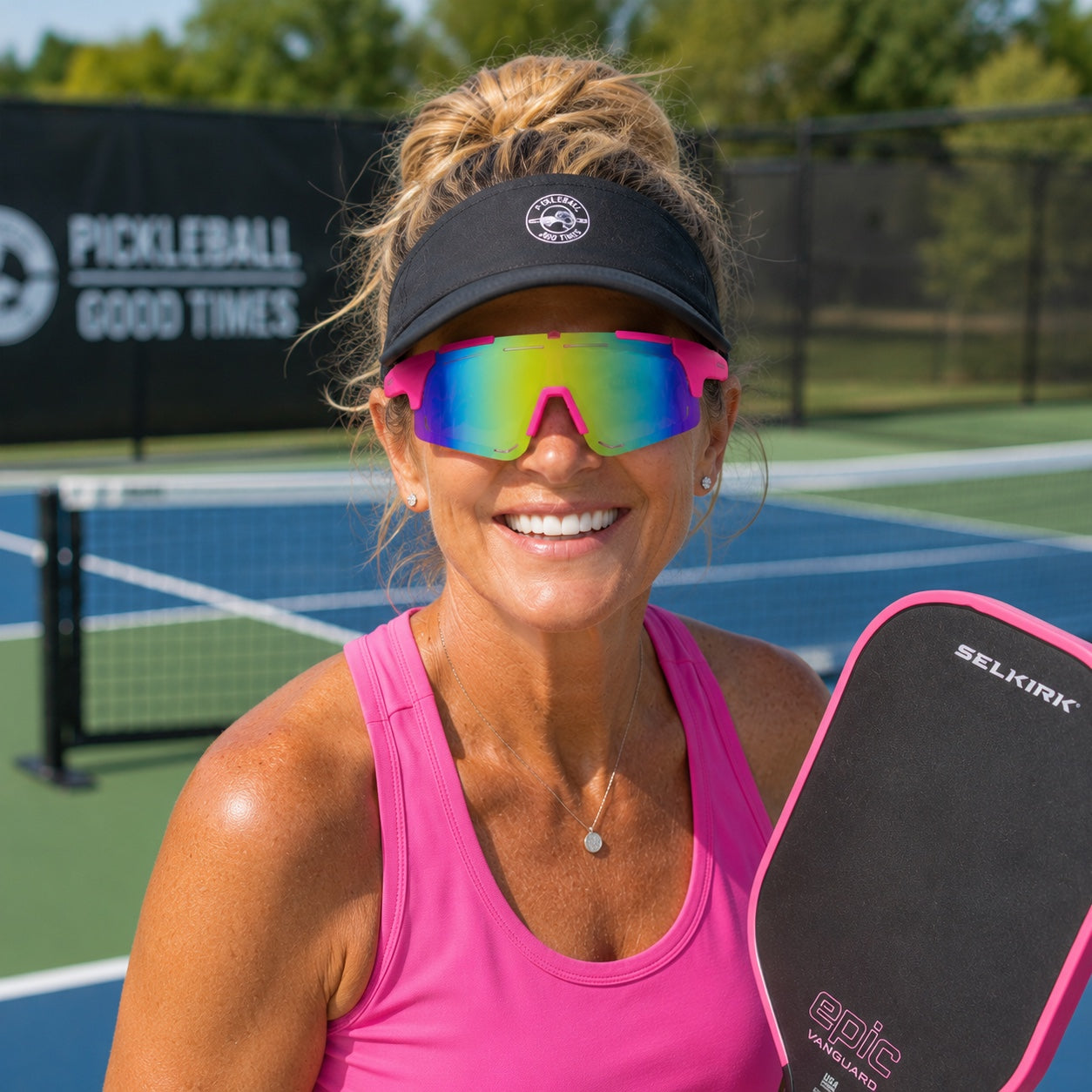 Fashion Sports Glasses | Pink with Case