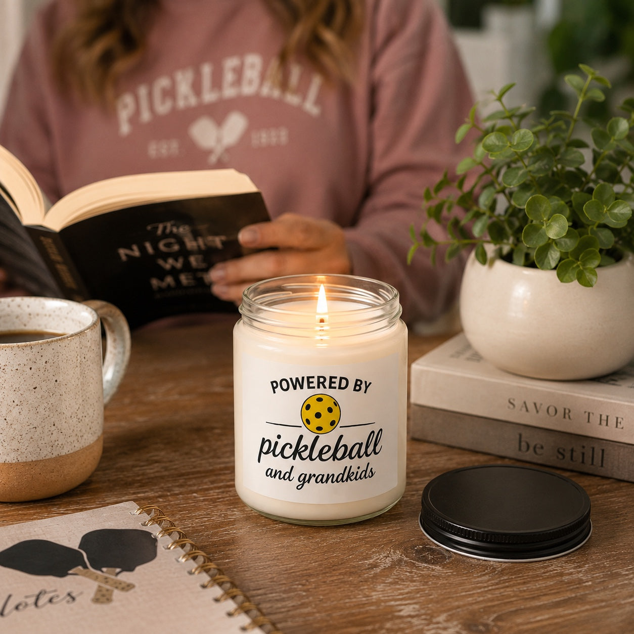 Powered By Pickleball & Grandkids | Scented Soy Candle