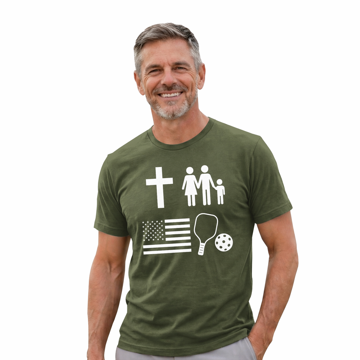God, Family, Country, Pickleball | T-Shirt