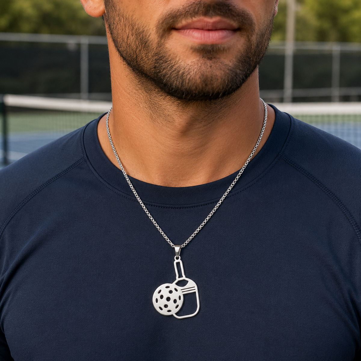 Pickleball Paddle & Ball | Necklace