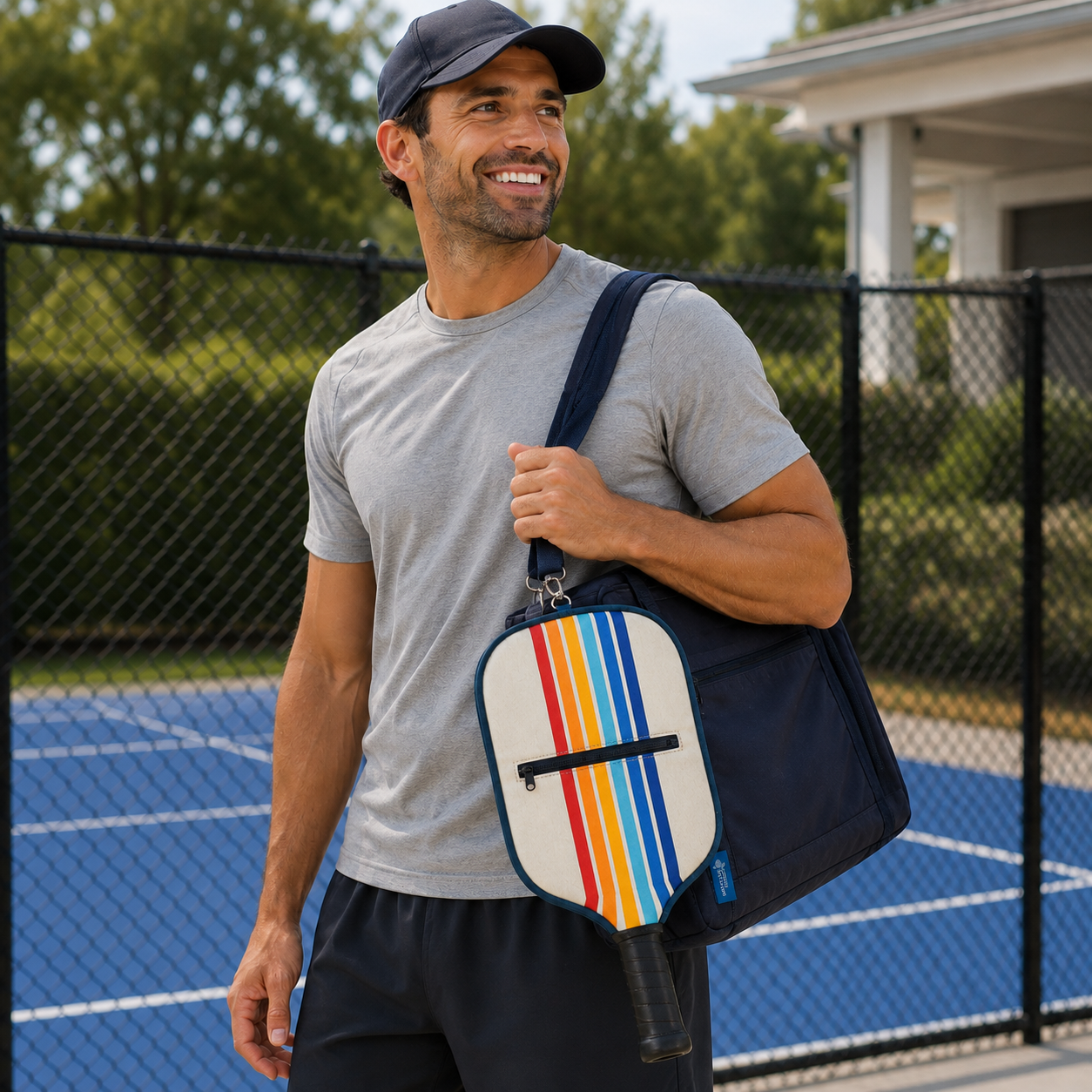 Vintage Victory | Pickleball Paddle Cover with Pocket
