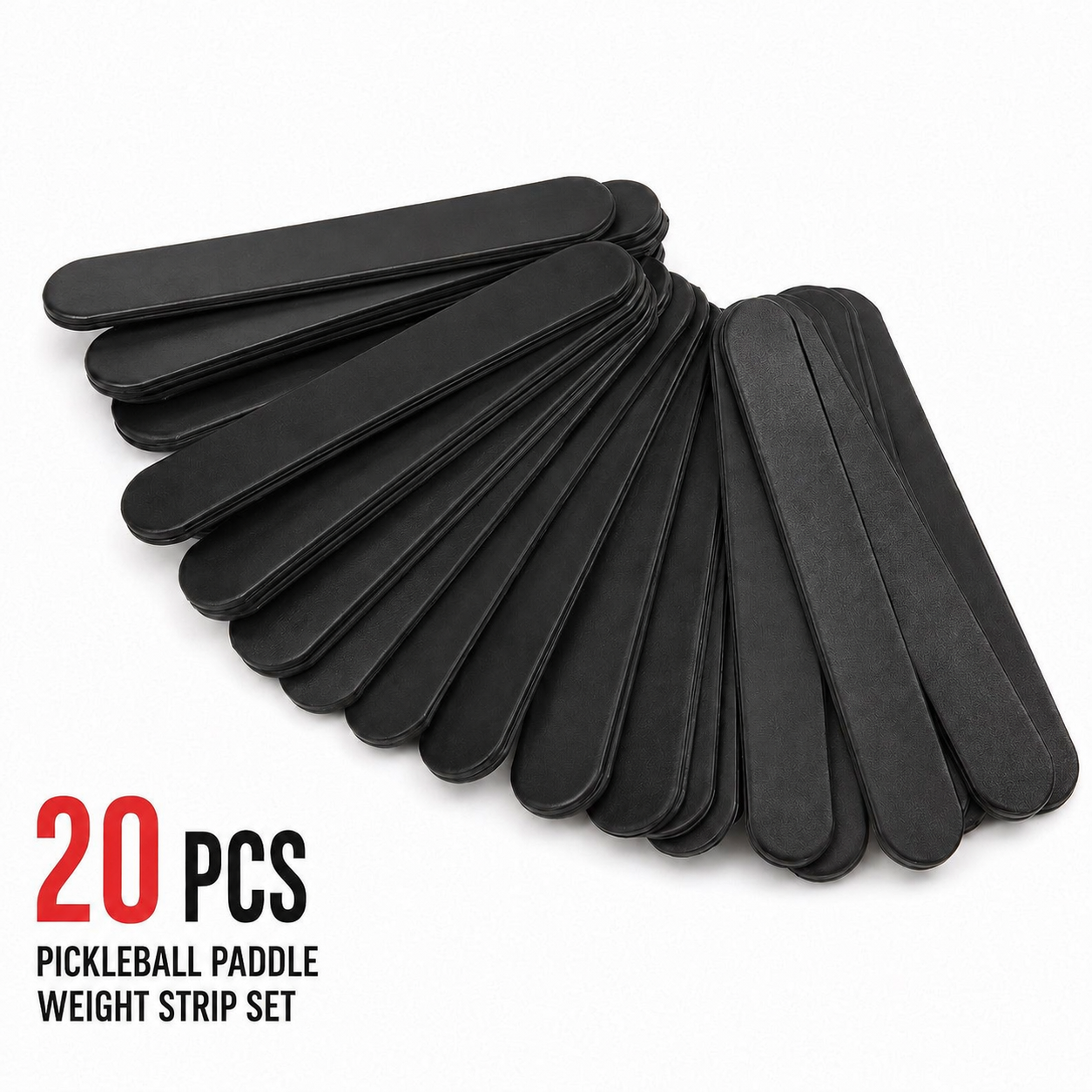 20-Piece Pickleball Paddle Weight Strip Set