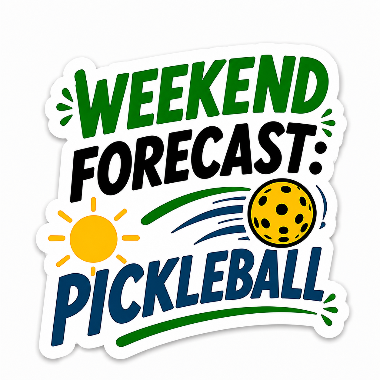Pickleball Stickers