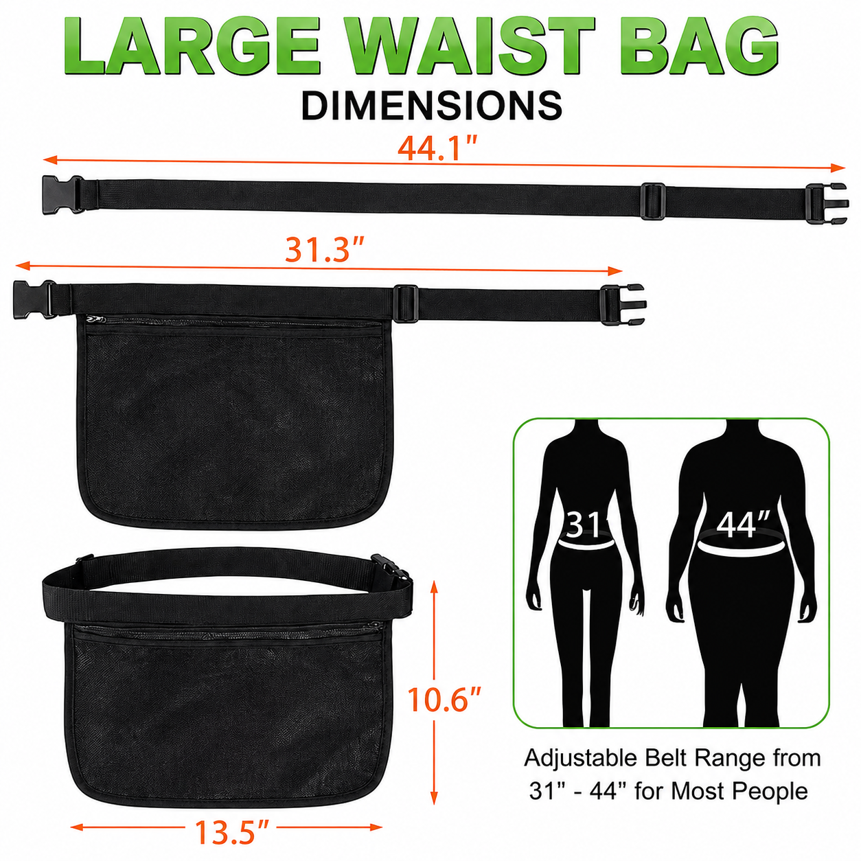 Pickleball Ball Retriever Waist Bag | 2-Pack
