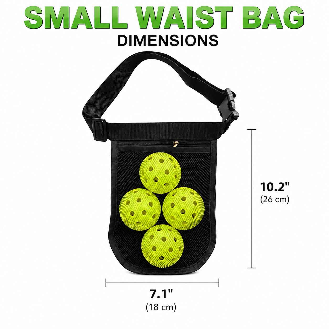 Pickleball Ball Retriever Waist Bag | 2-Pack