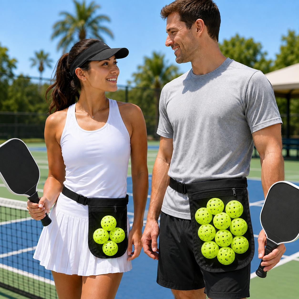 Pickleball Ball Retriever Waist Bag | 2-Pack