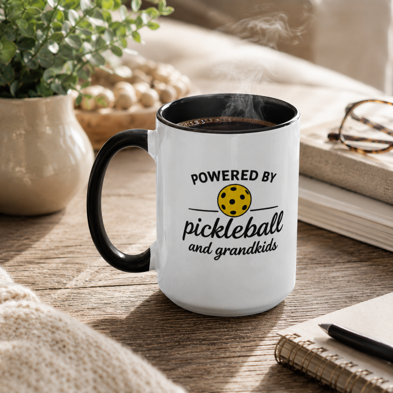 Powered By Pickleball & Grandkids | Mug