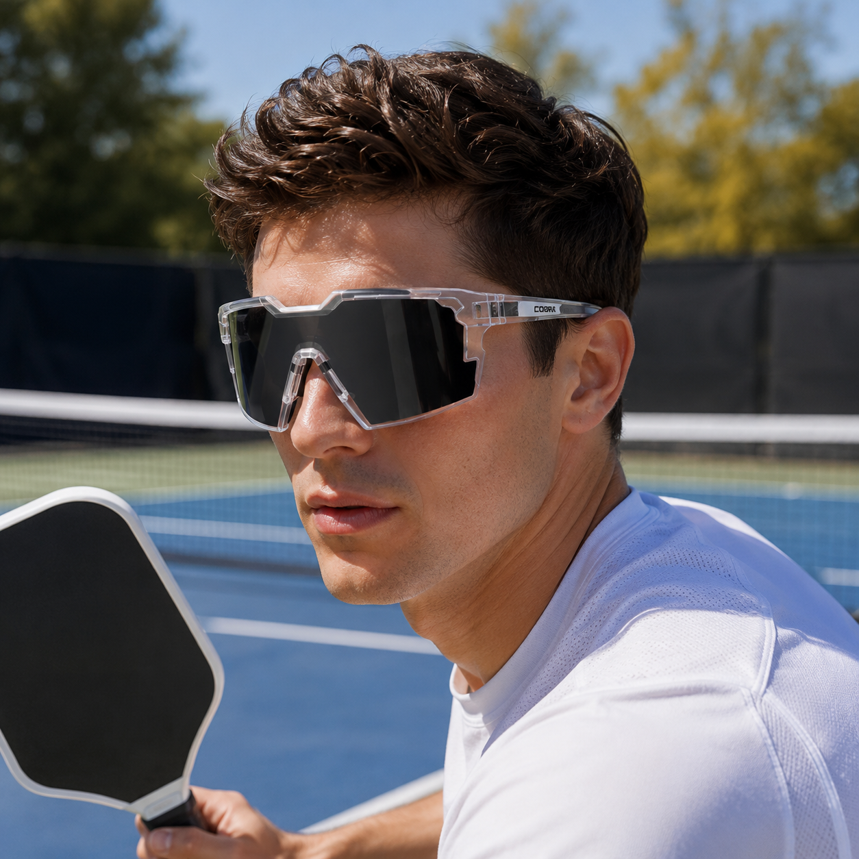 Clear-Frame Sports Glasses