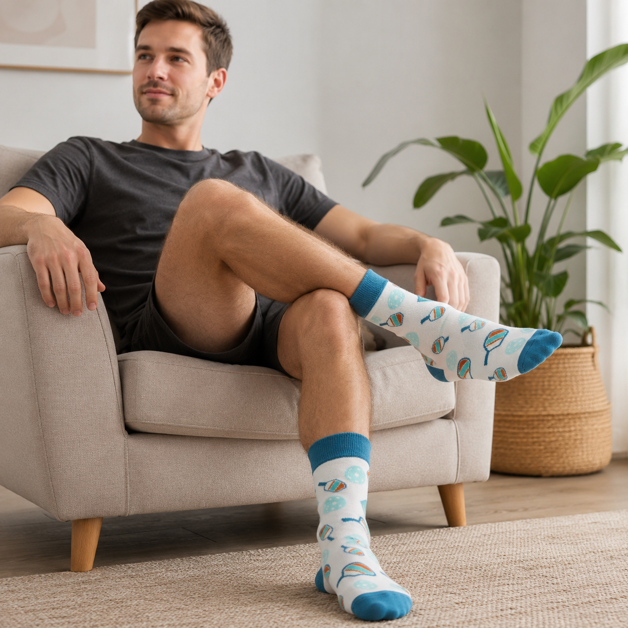 Pickleball Ankle Socks | Colorful Pattern