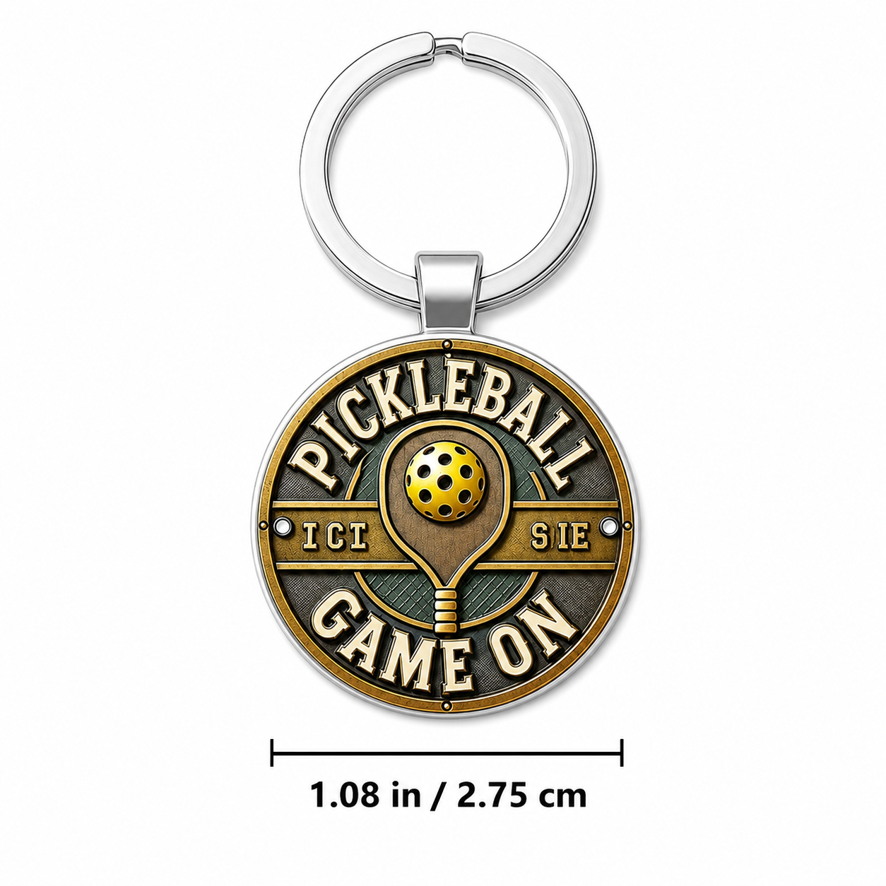 Game On Pickleball Keychain