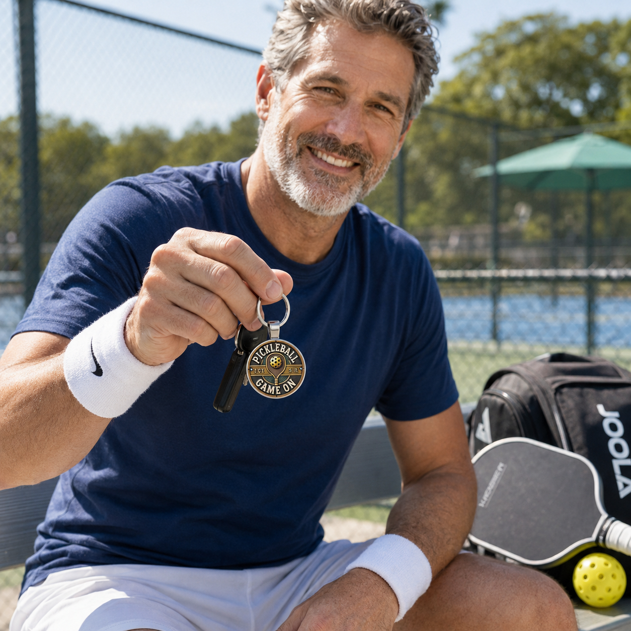 Game On Pickleball Keychain