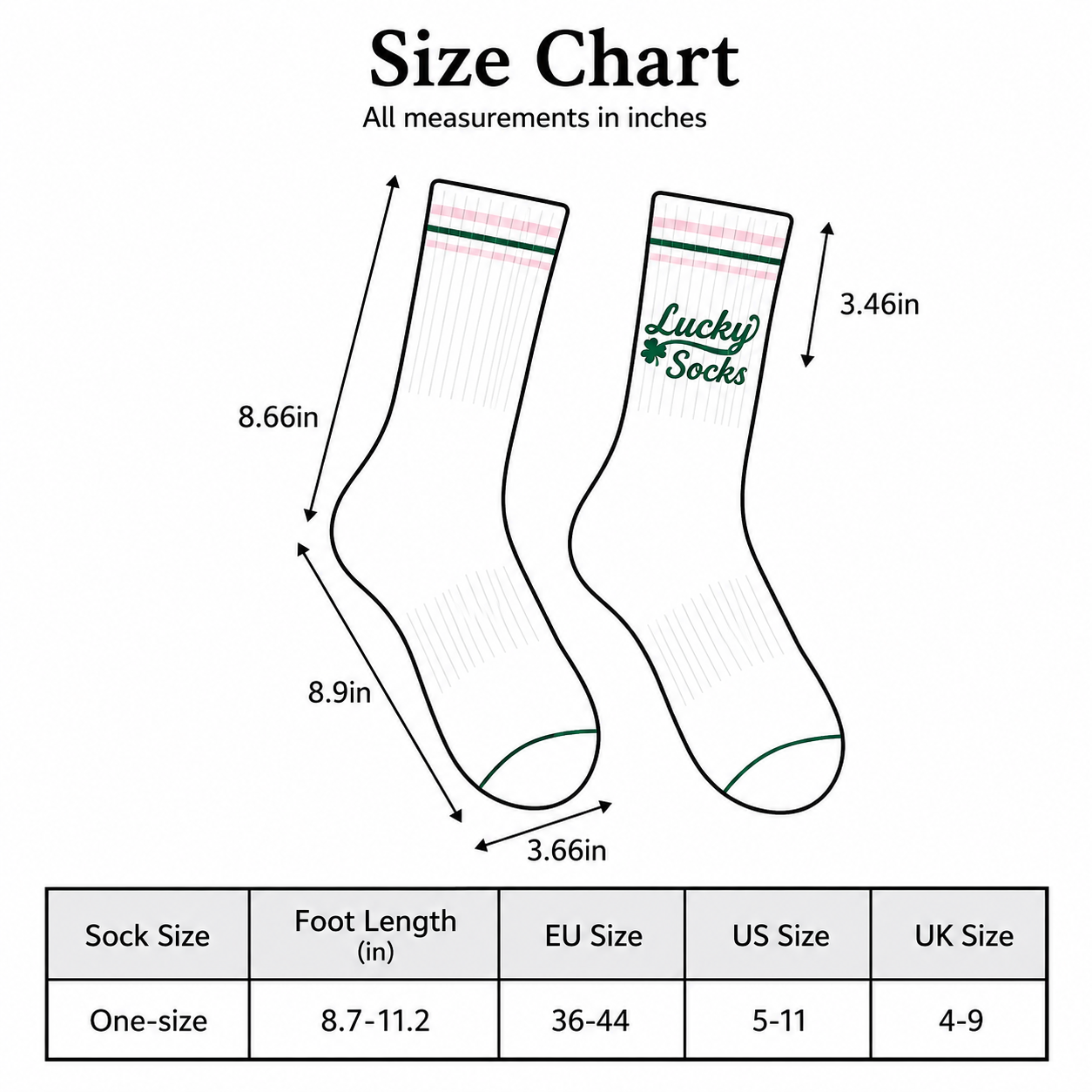 Blue Sporty Pickleball Socks
