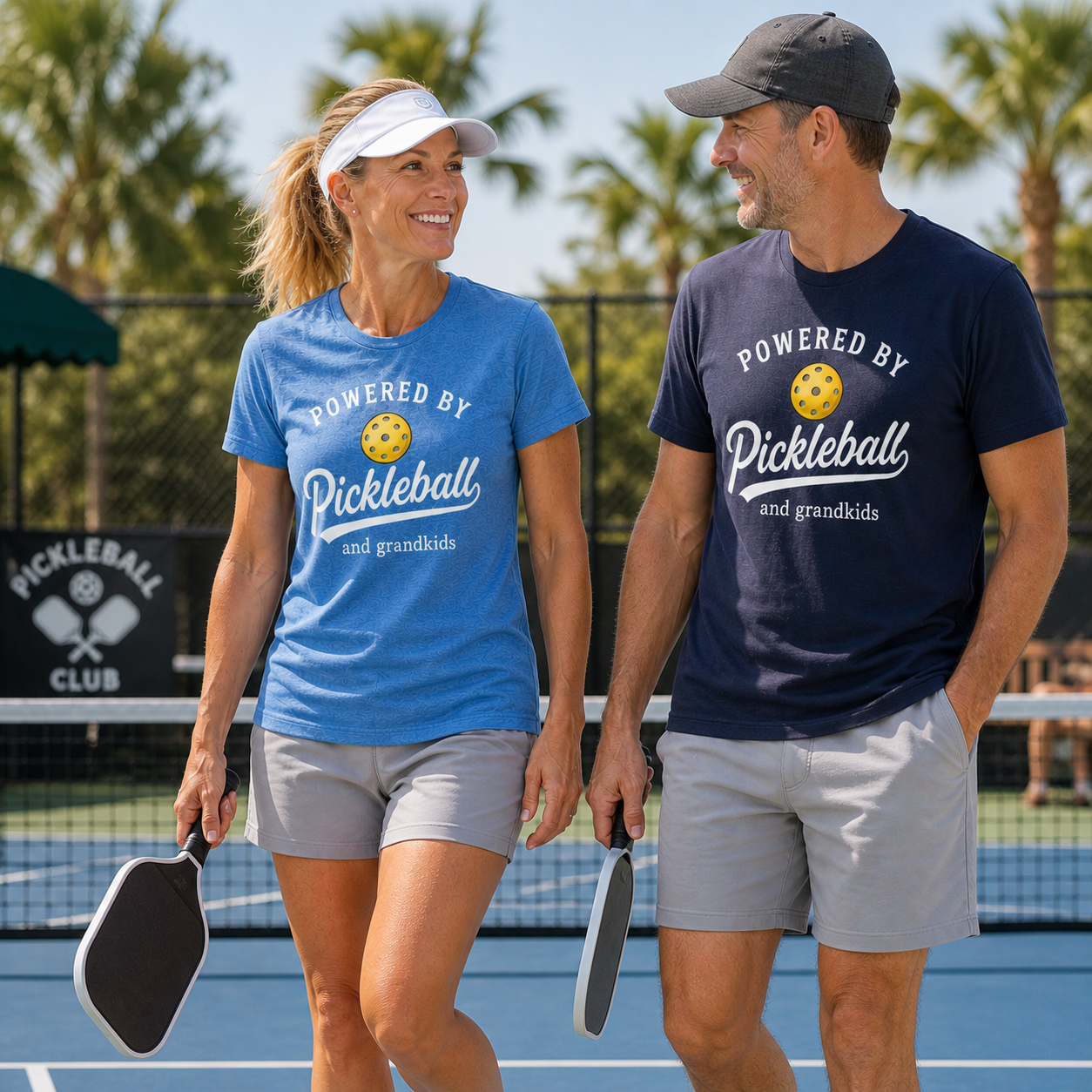 Powered by Pickleball & Grandkids | T-Shirt