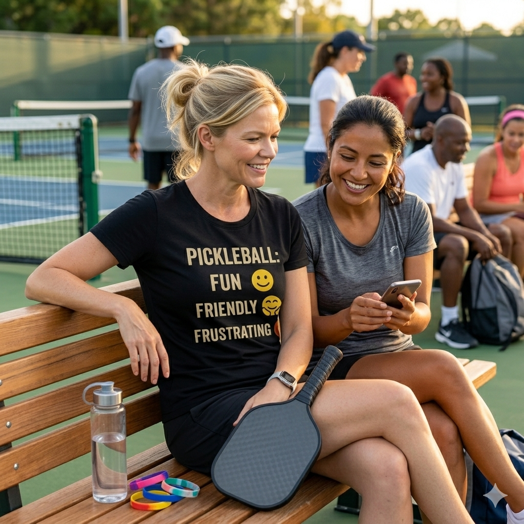 Pickleball: Fun, Friendly, Frustrating | T-Shirt