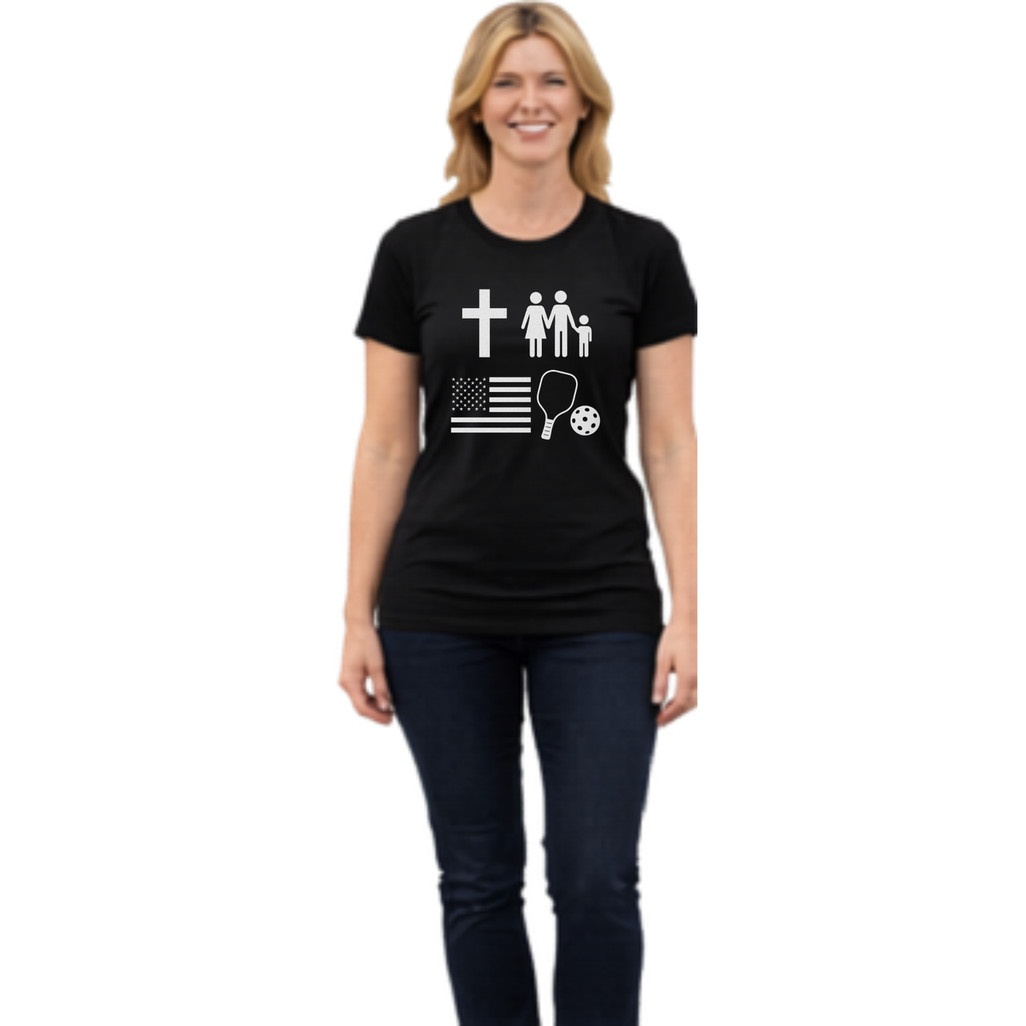 God, Family, Country, Pickleball | T-Shirt