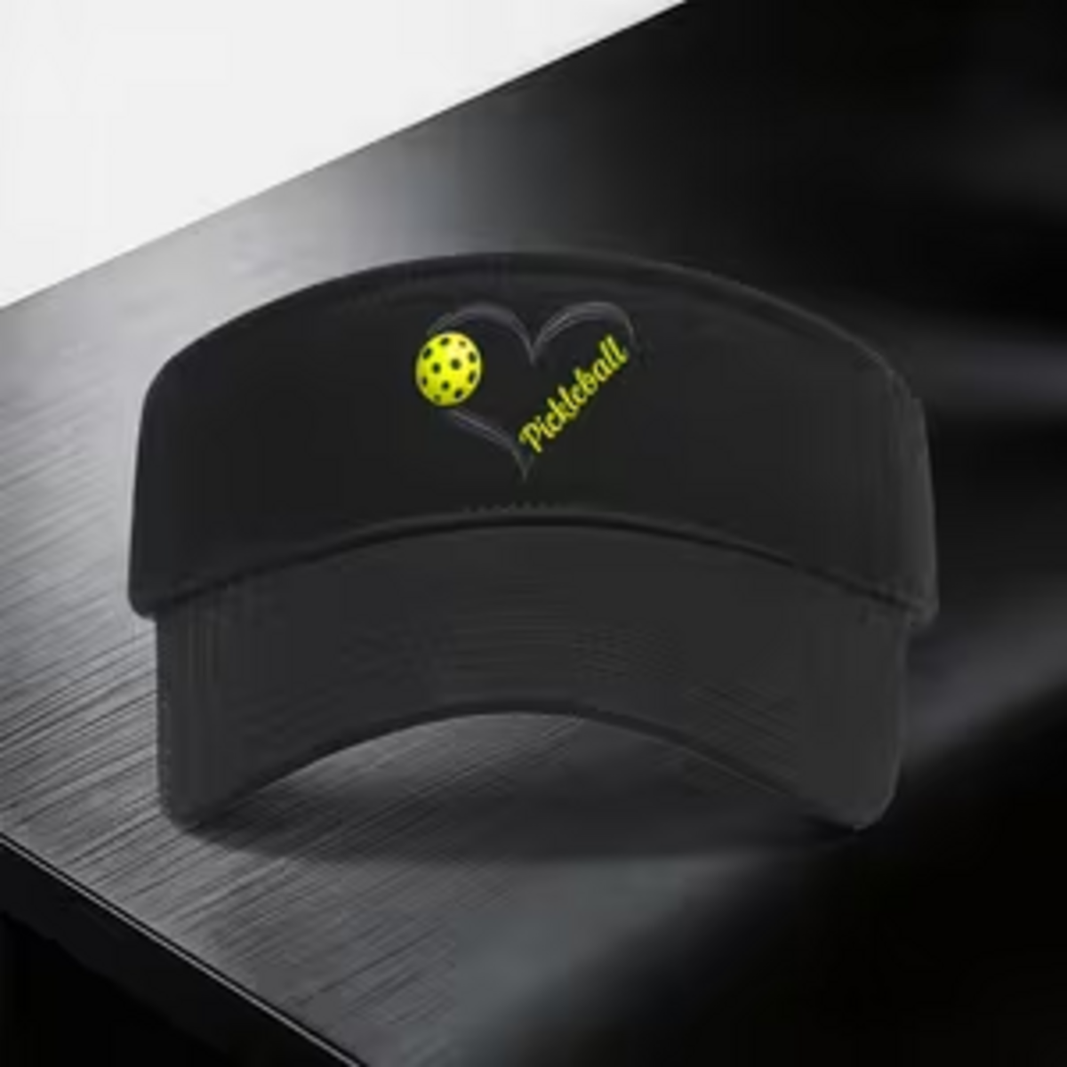 Black pickleball cap