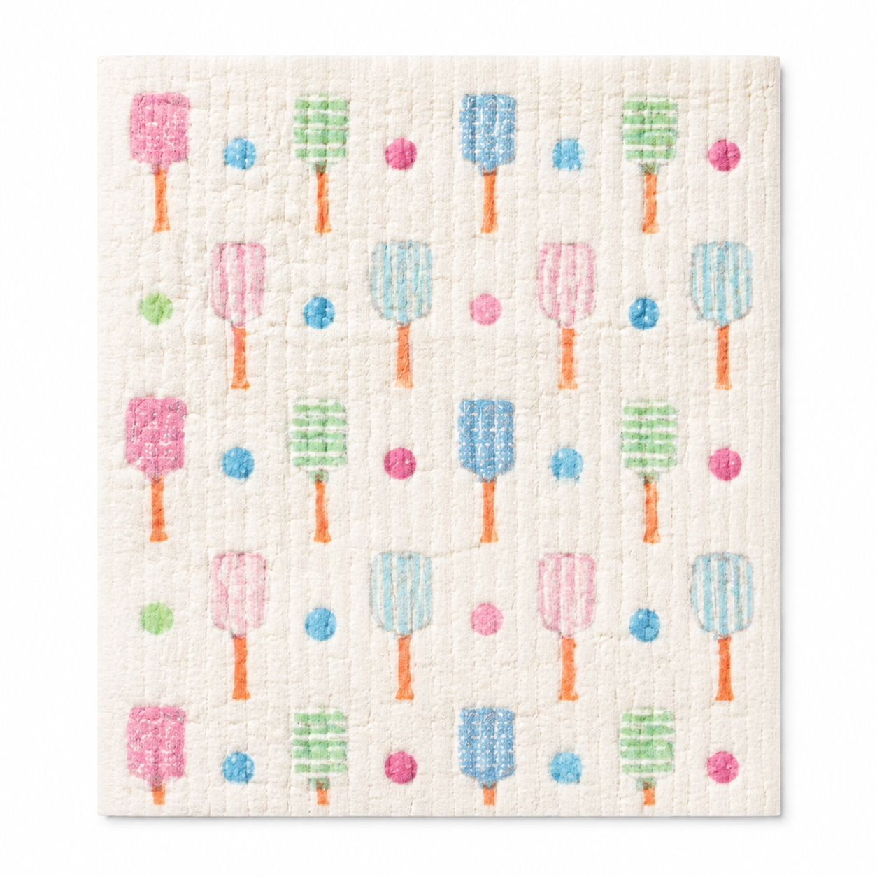 In the Kitchen pink and blue pickleball Swedish dishcloth single pack