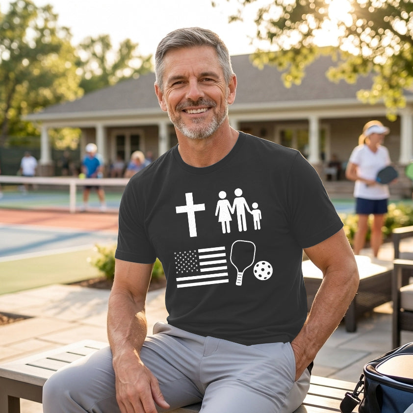 God, Family, Country, Pickleball | T-Shirt
