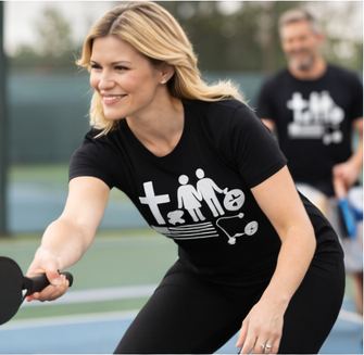 God, Family, Country, Pickleball | T-Shirt