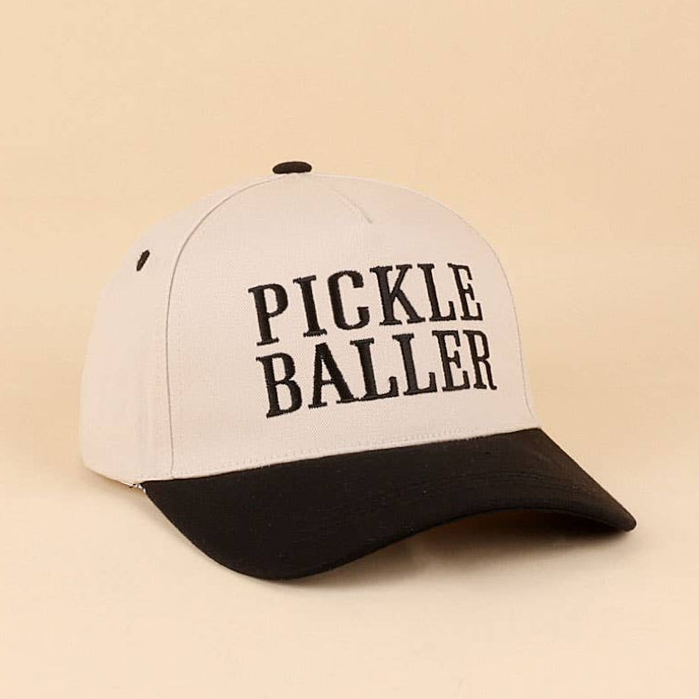 Pickle Baller snapback hat in Black