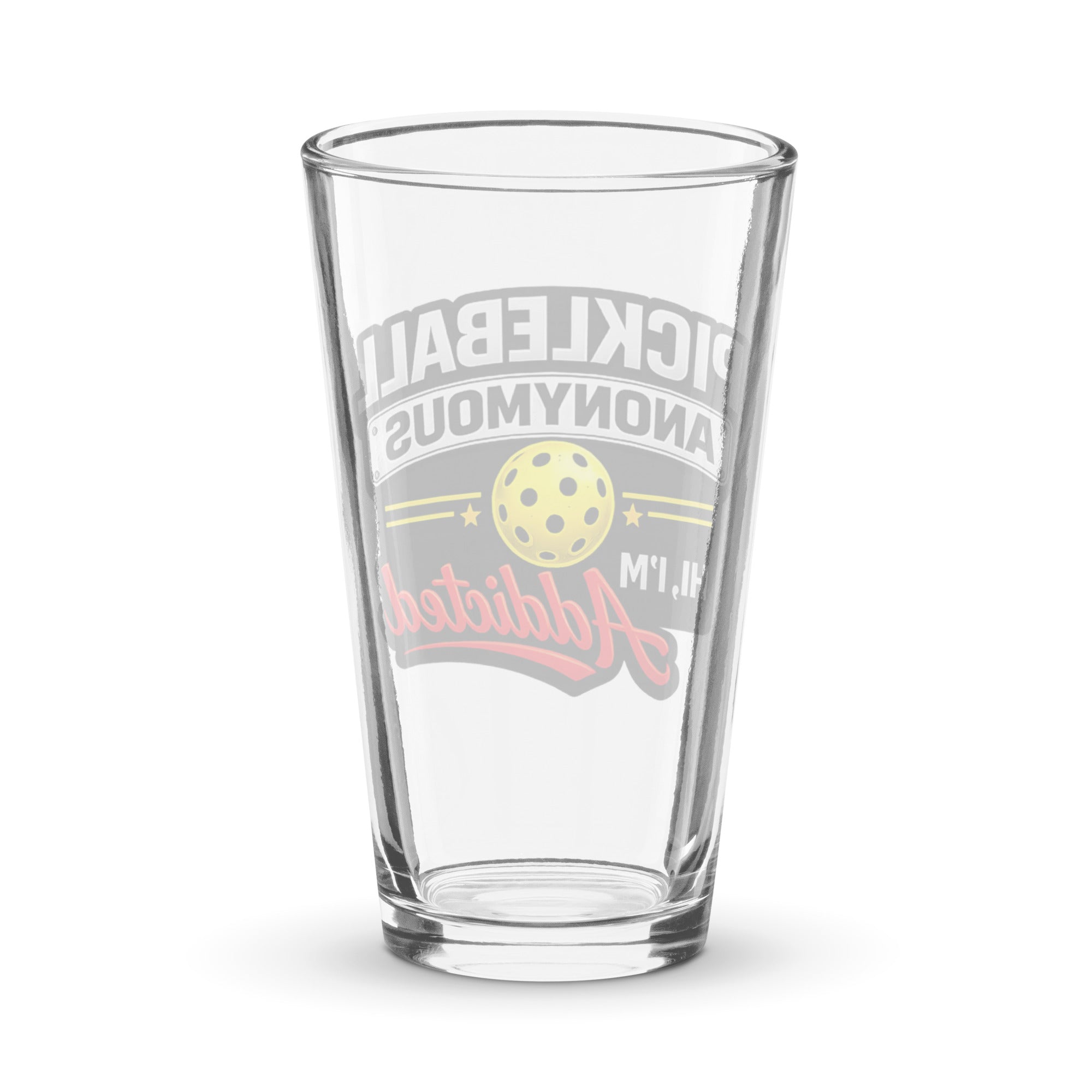 My Pickle Crew Pickleball Anonymous Pint Glass