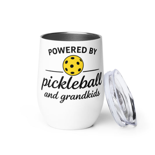 Powered By Pickleball & Grandkids | Wine tumbler
